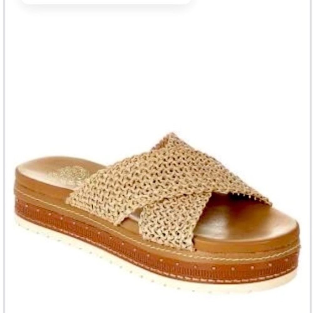 Vince Camuto RAVENSIE Flatform Slip On Slide Sandal Size 6M